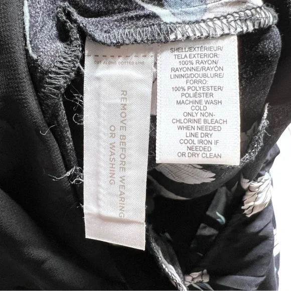 LOFT Lotus Floral Blue Jumpsuit Ruffle Sleeves Wide Leg Pockets Blogger Fav 4 - Picture 13 of 13